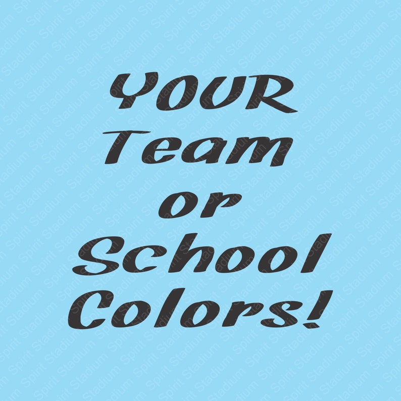 Football Shirt Custom Team or School Spirit T-Shirt You Choose Your Team or School Colors Split Design image 2