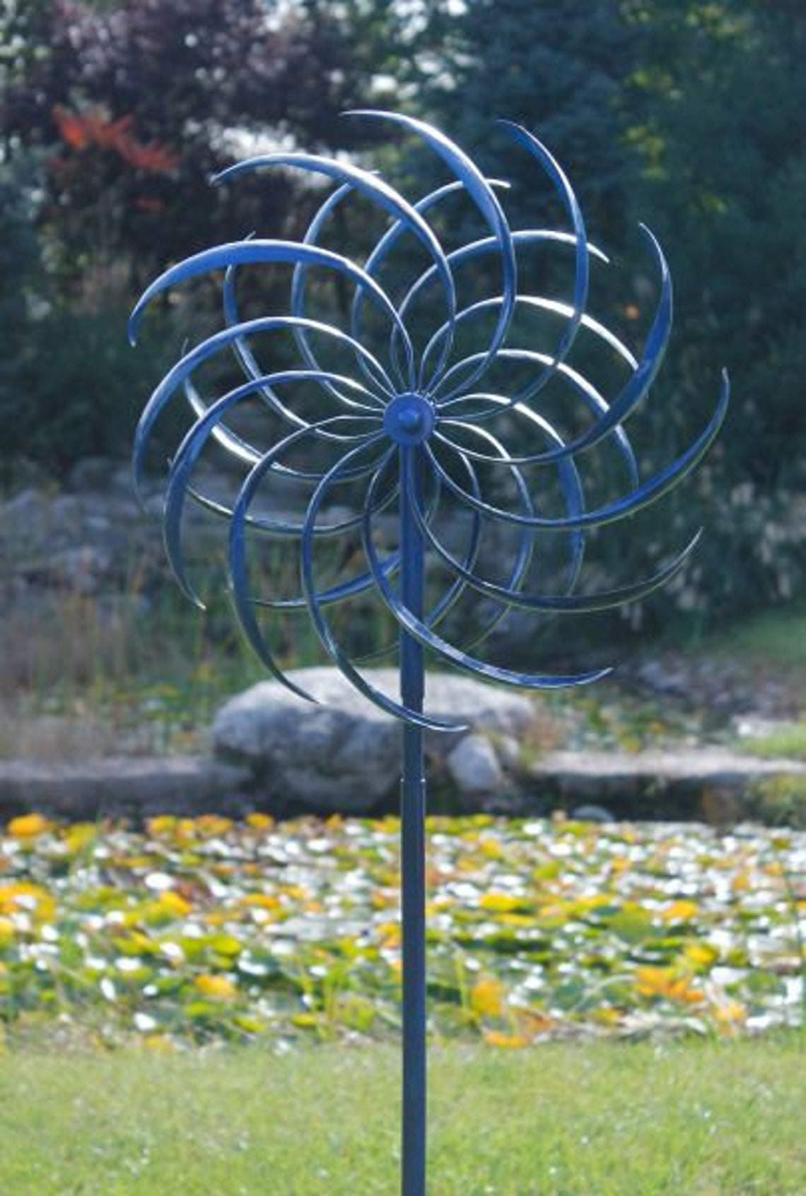 Blue Wind Spinner Spinners Both Directions Windswept Etsy