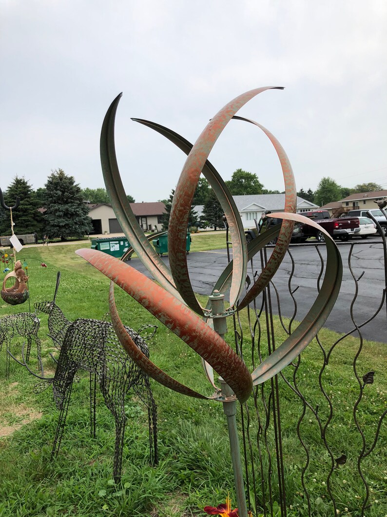 Garden Wind Spinner Cheyenne Copper Verdi HH154 Etsy
