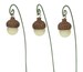 Glow-in-the-Dark Miniature lanterns | Set of 3 | Fairy Garden | Acorn Shape MG362 