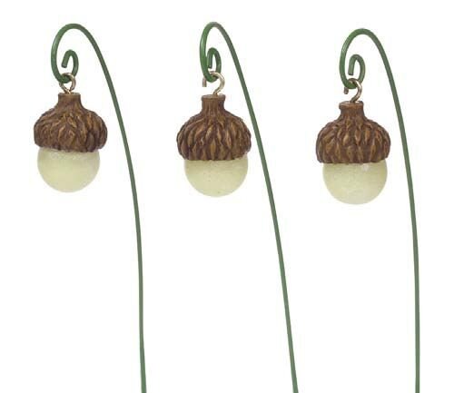 Glow-in-the-Dark Miniature lanterns | Set of 3 | Fairy Garden | Acorn…