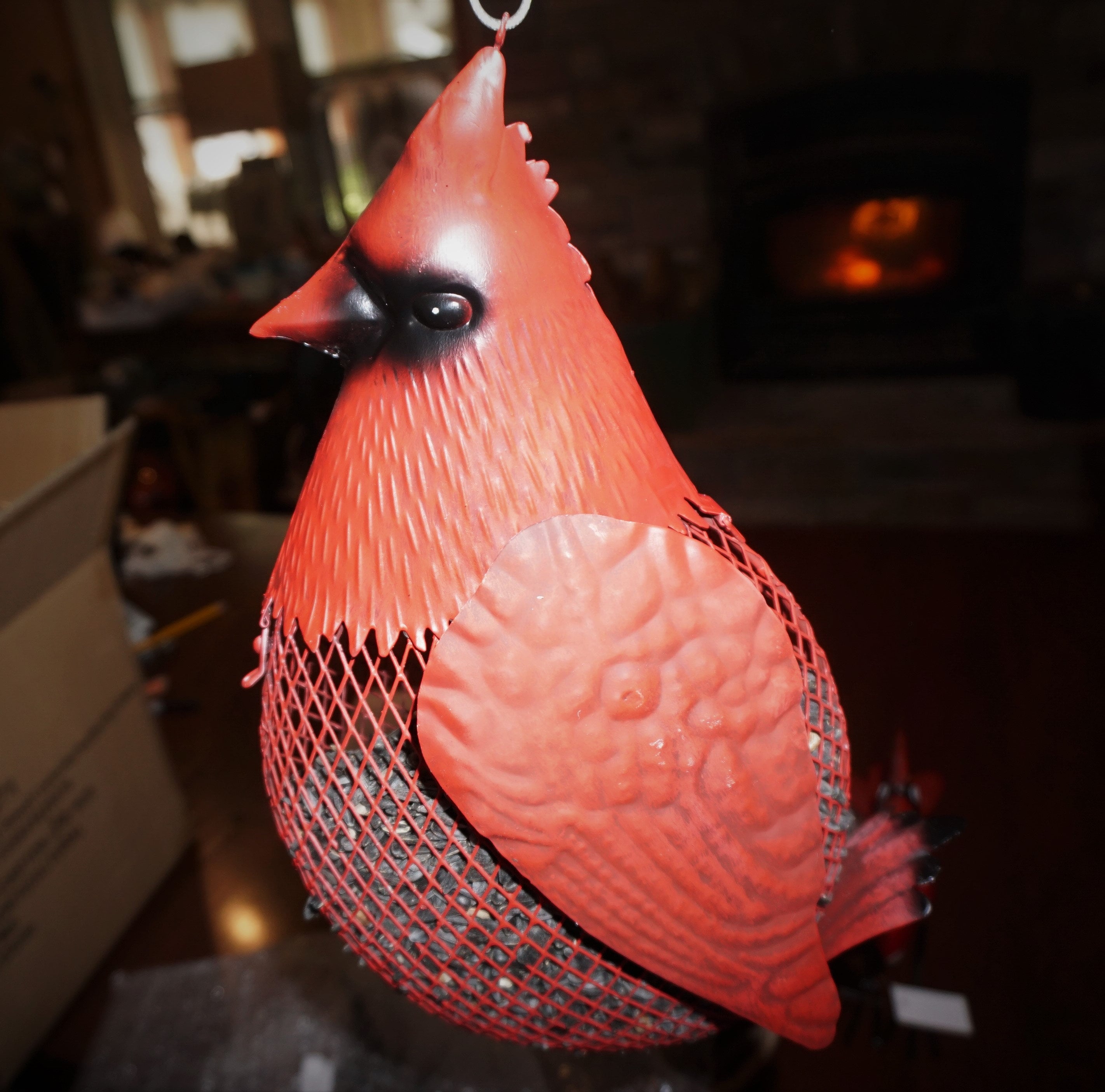 Cardinal shaped bird feeders Sunflower seed feeders Etsy