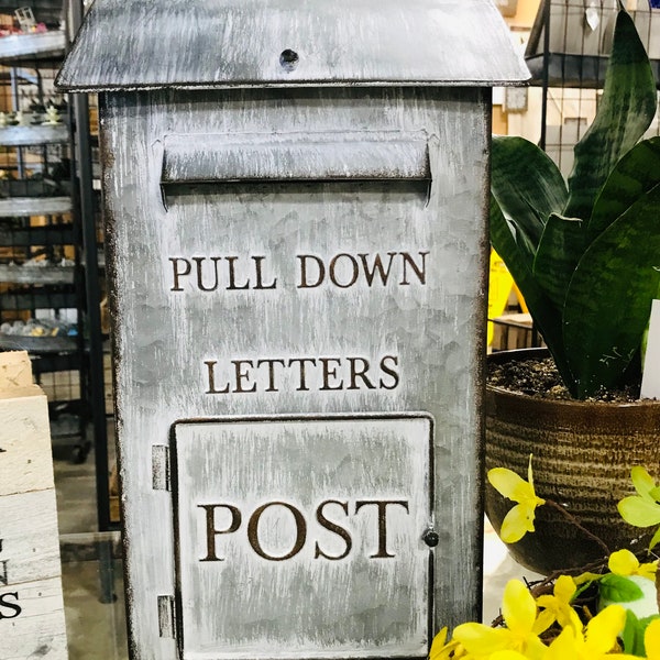 Metal Mailbox Etsy