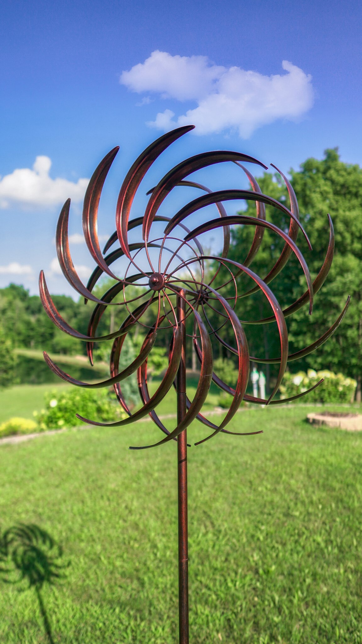 Outdoor XL Copper Grande Wind Spinner spinners both Etsy