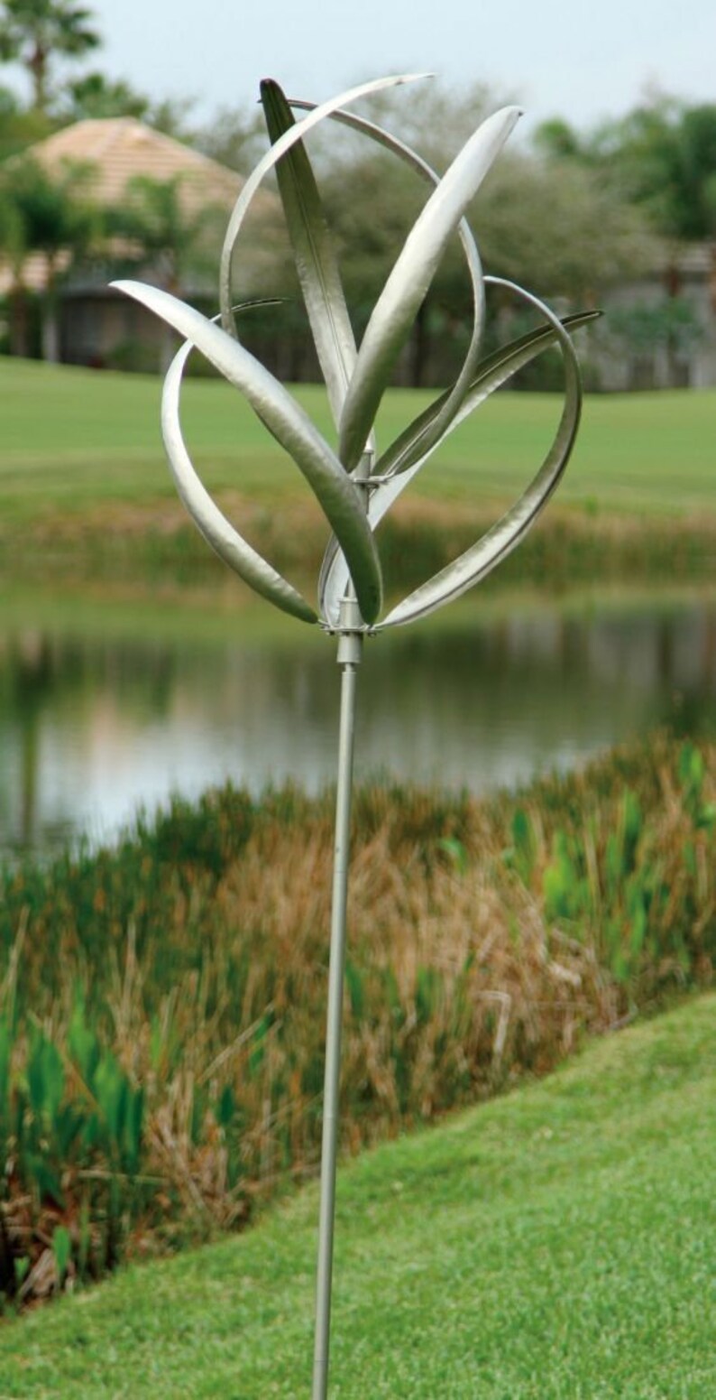 Wind Spinner Silver Spinners Both Directions Etsy