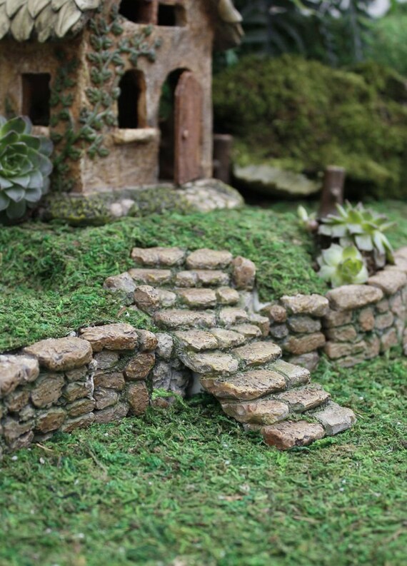6 Cobblestone Stairs In Wall For Miniature Gardens Mg15a Australia 6 Cobblestone Stairs In Wall For, Stone Art Miniature Garden