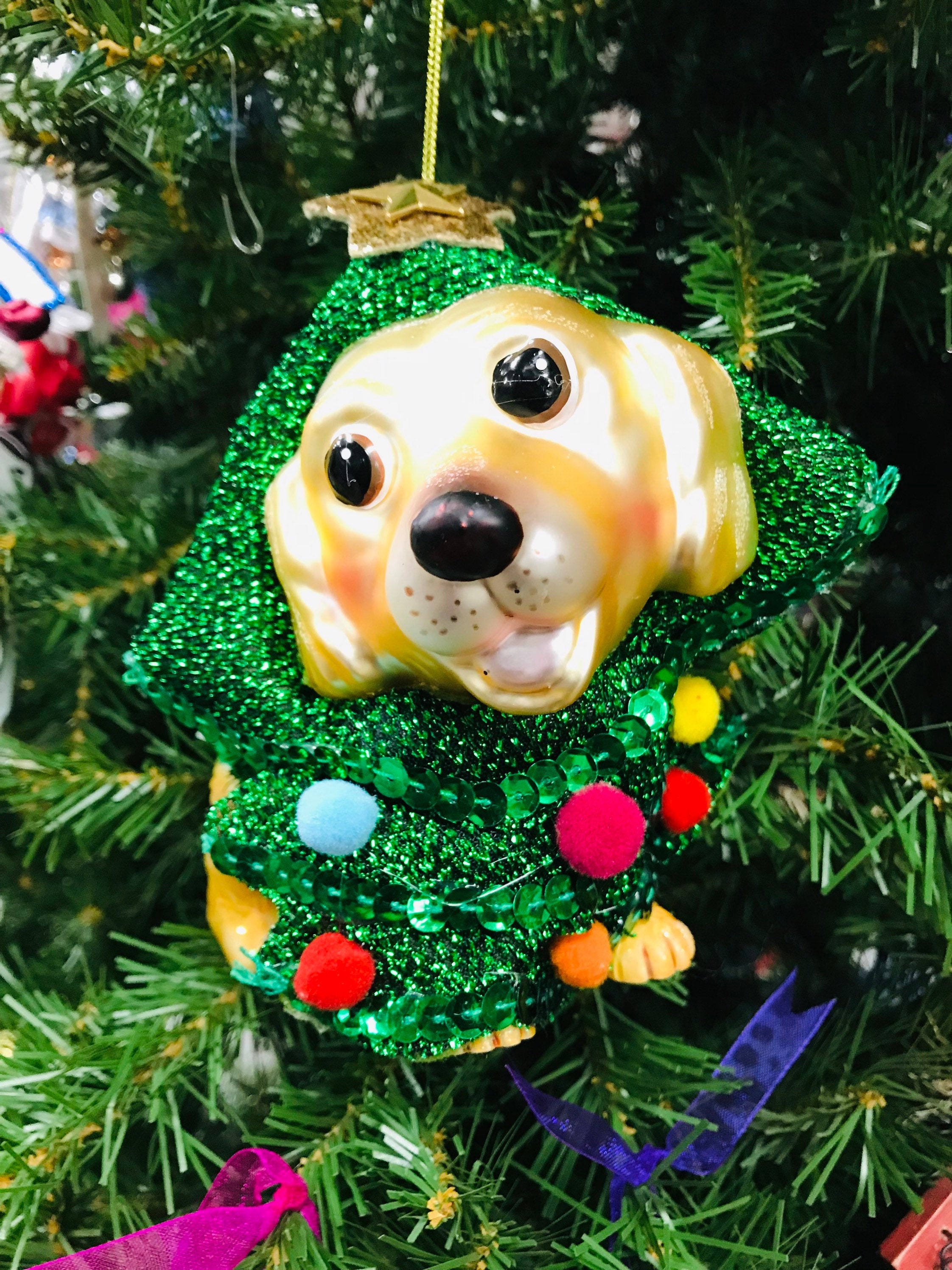 Golden Retriever Christmas Tree