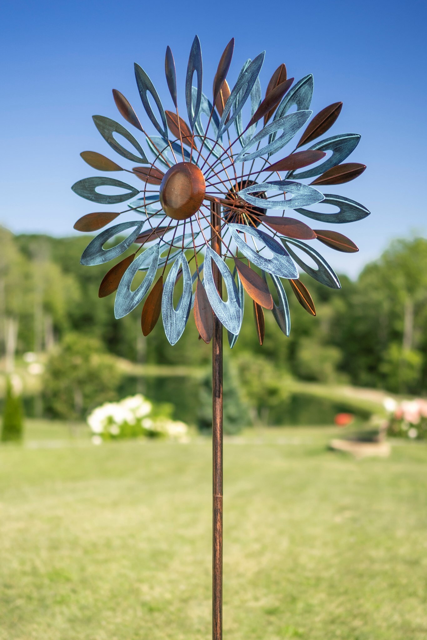 New 2021 Windslow Wind Spinner Copper & Blue Etsy