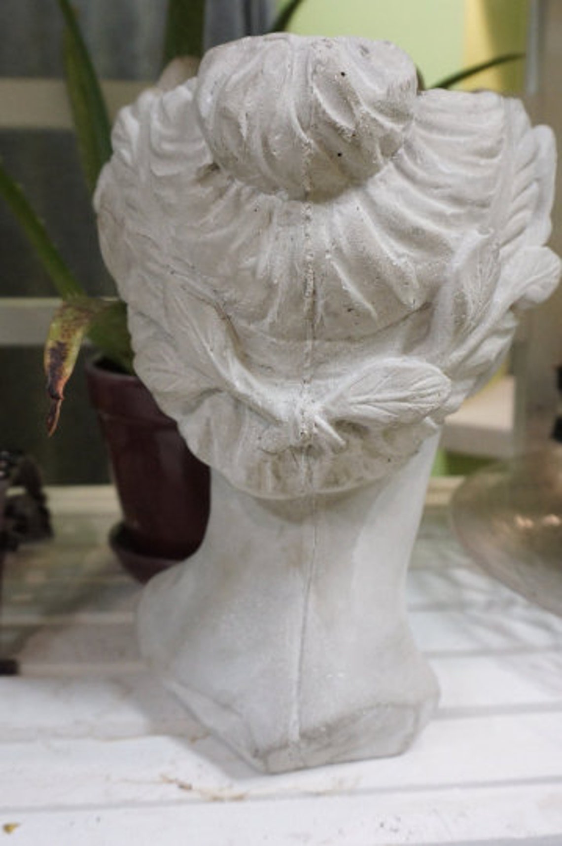 10 Tall Women Head Planter Pot Greek Roman Face Etsy