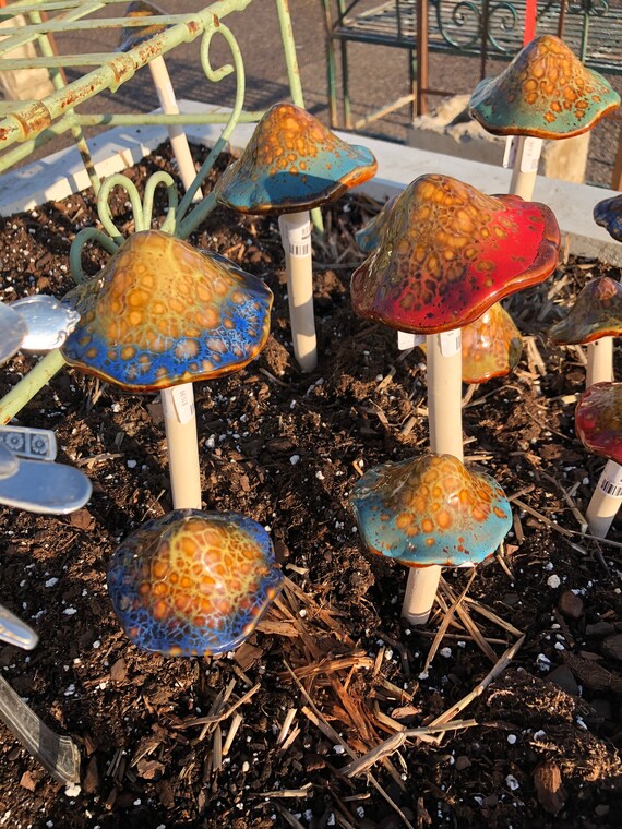 Large Ceramic Garden Mushrooms Colorful Toadstools Hong Kong Large Ceramic Garden Mushrooms Colorful, Ceramic Mushrooms For Your Garden