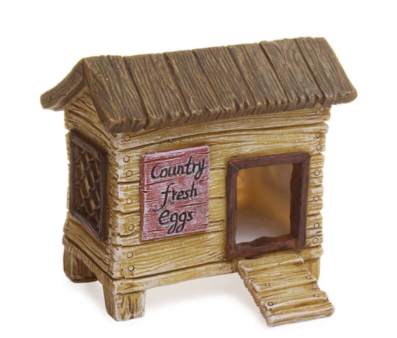 Fairy Garden | Chicken coop | chickens | Fairy - Miniature Fai Fairy Garden | Chicken coop | chickens | Fairy - Miniature Fai