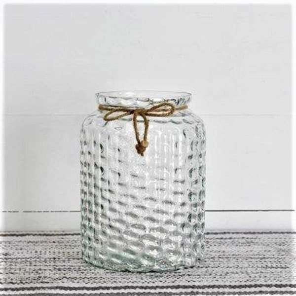 Glass Jar Vase Etsy