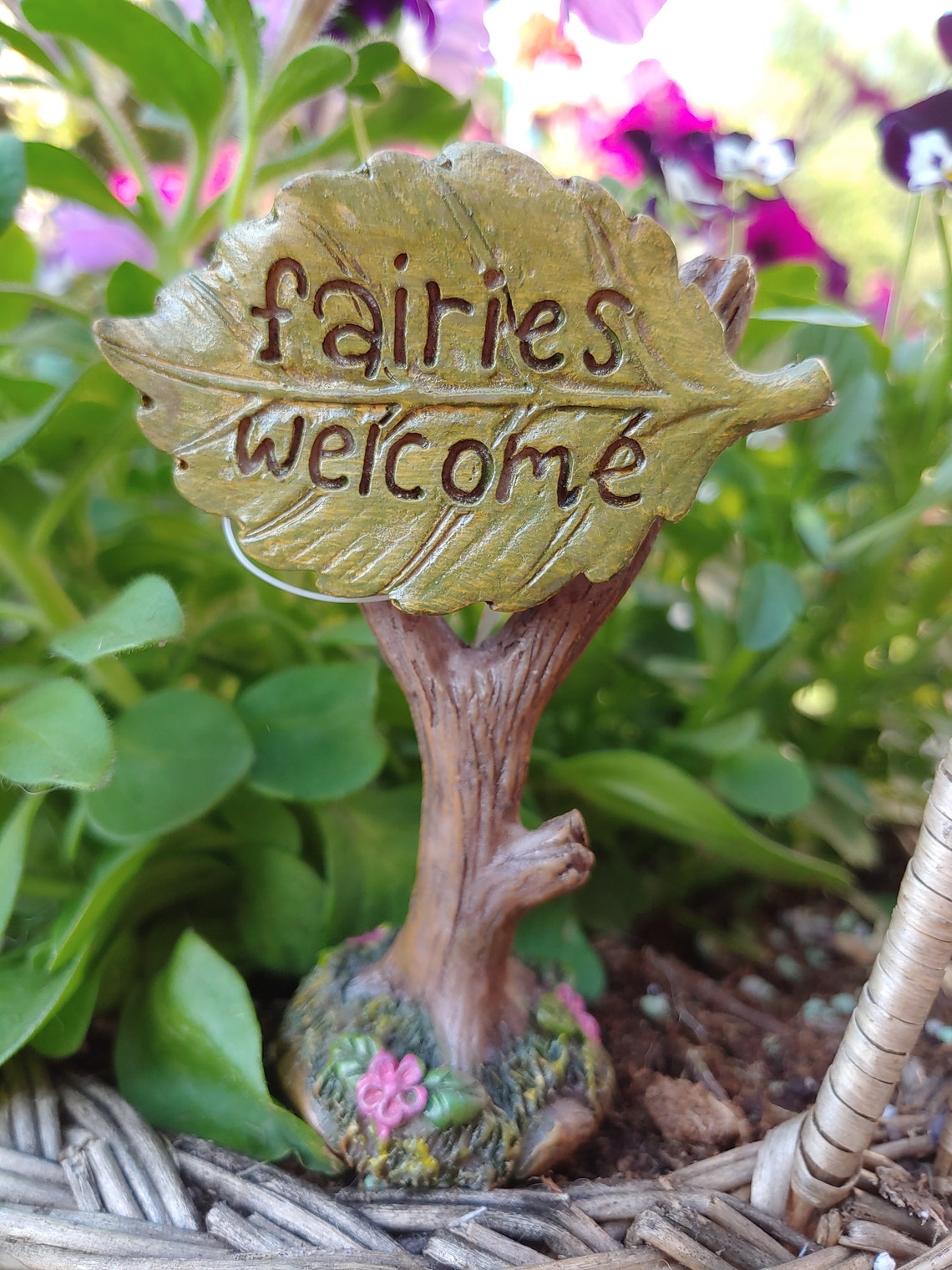 Welcome Sign For Your Fairy Garden Miniature Garden Supply Etsy Welcome Sign For Your Fairy Garden Miniature Garden Supply Etsy
