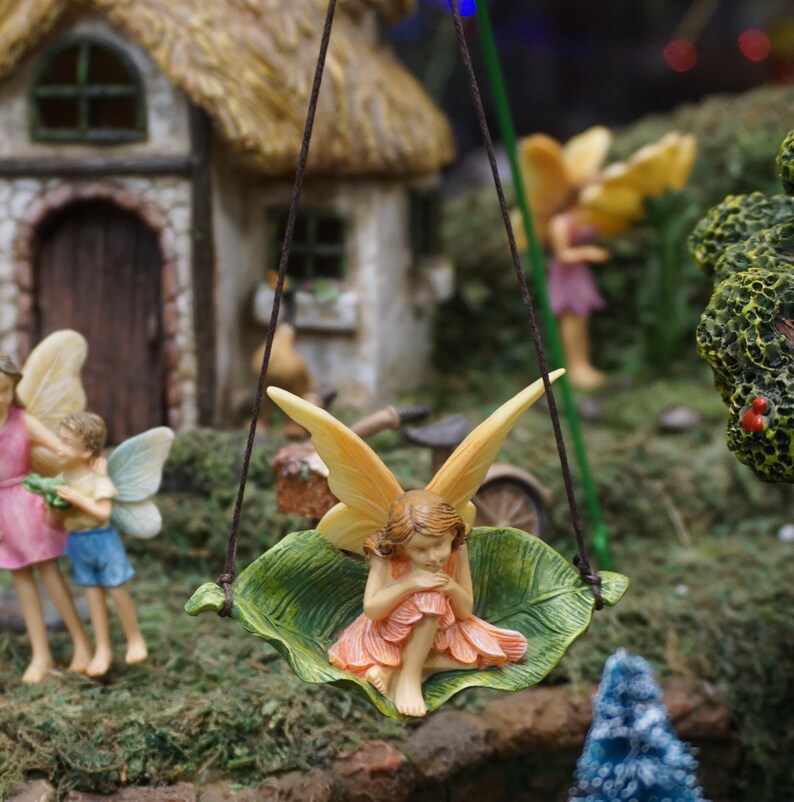 Fairy Garden Fairy   NEW  swing  MG379  accessories  image 0