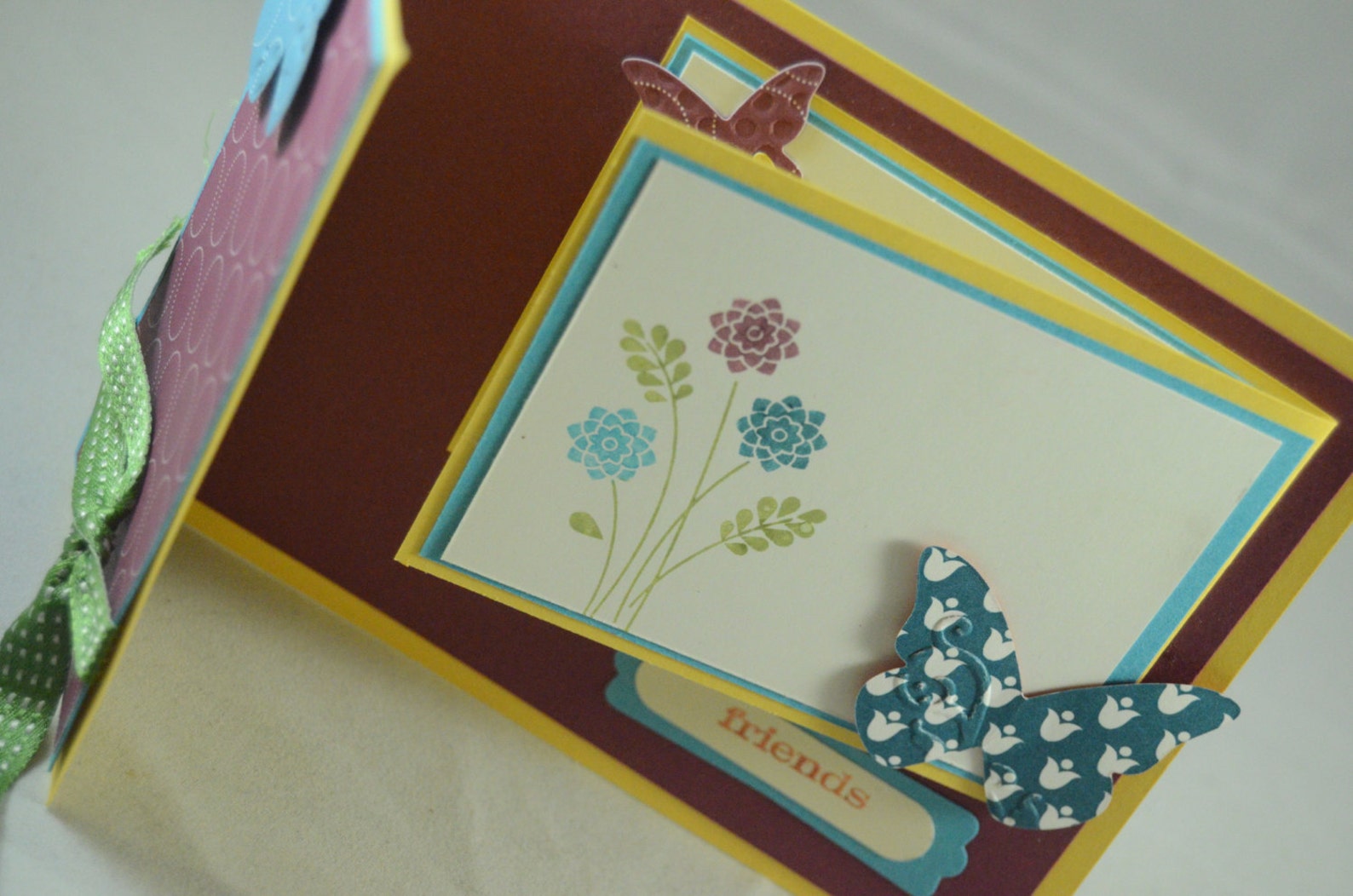 Handmade Trifold Greeting Card Etsy UK