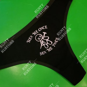 Halloween Thong, voodoo, doll, Undies, Underwear, Panties, Spooky, Sexy, Creepy, birthday gift, present, party