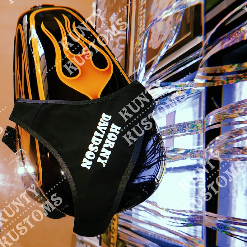 Horny Davidson Thong Harley Davidson Panties Underwear Etsy