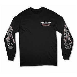 【oan】Fuego Flame Long Sleeve T-shirt Vintage Flame Shirt Men's Large Black Long Sleeve Motorcycle