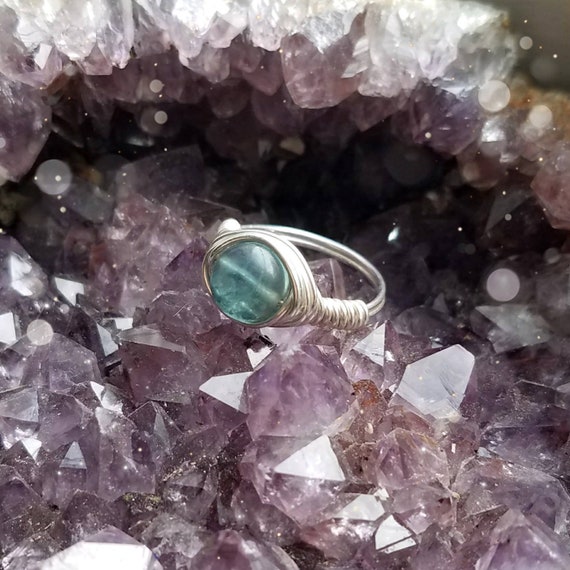Fluorite crystal ring online