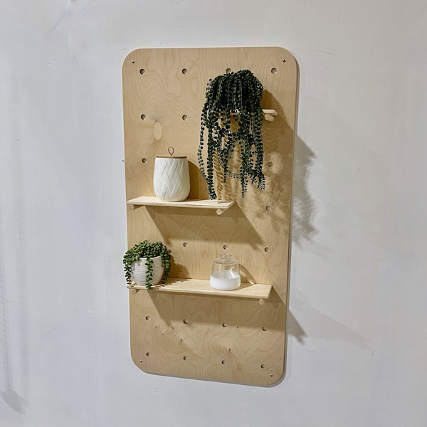 Modern Pegboard with Rounded Corners