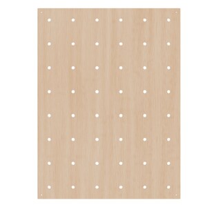 Modern Wood Pegboard Wall, Modular Floating Shelves for Playroom, Nursery, Gym, Retail Display afbeelding 15
