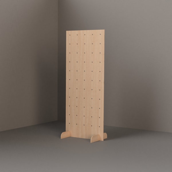 Modern Large Display Pegboard with Stand