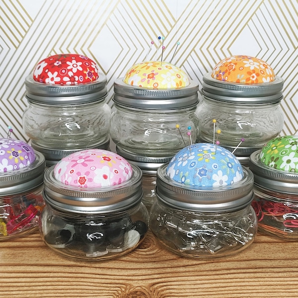 Pin Cushion Mason Jars