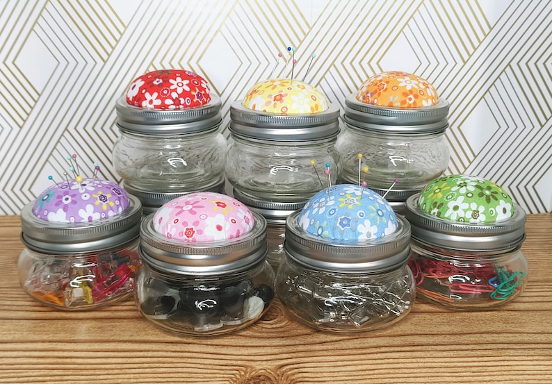 Pin Cushion Mason Jars image 1