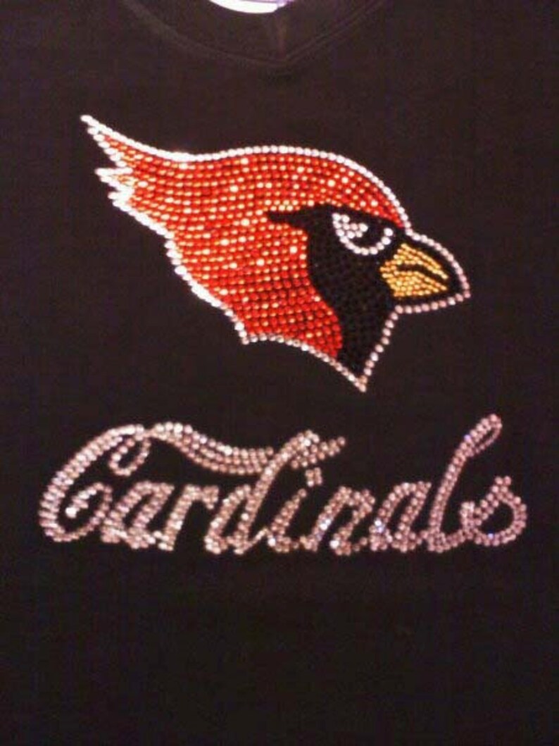 Cardinals Rhinestone TShirt For Adults and Youth Girls Etsy