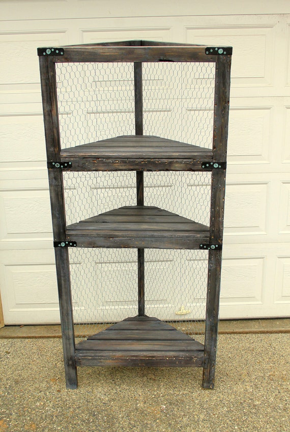Rustic Farmhouse Shelving Unit Etsy