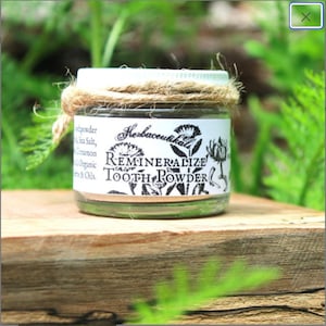 Remineralizing Tooth Powder // OrganicTooth Powder for strong teeth & gums // flouride free