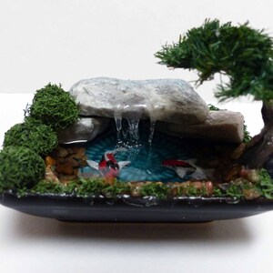 Artificial Bonsai, Bonsai With Koi Pond, Bonsai, Koi, Waterfall - Etsy India