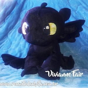 Dragon, Toothless, Toothless plush, Night fury, Night fury plush, How to train your dragon, Handmade plush