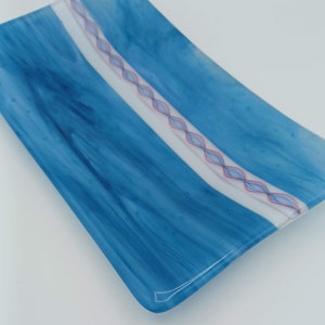 Decorative Small Blue Swirl Platter
