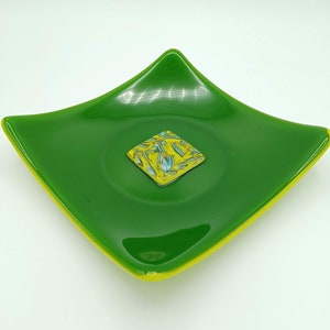 Green Square Decorative Platter