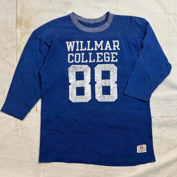Vintage 1970s Champion Football Jersey Mens Size Medium 20.5 X 27 