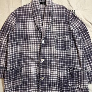 Vintage 1940s Beacon Blanket Robe Mens Size Large Worn In