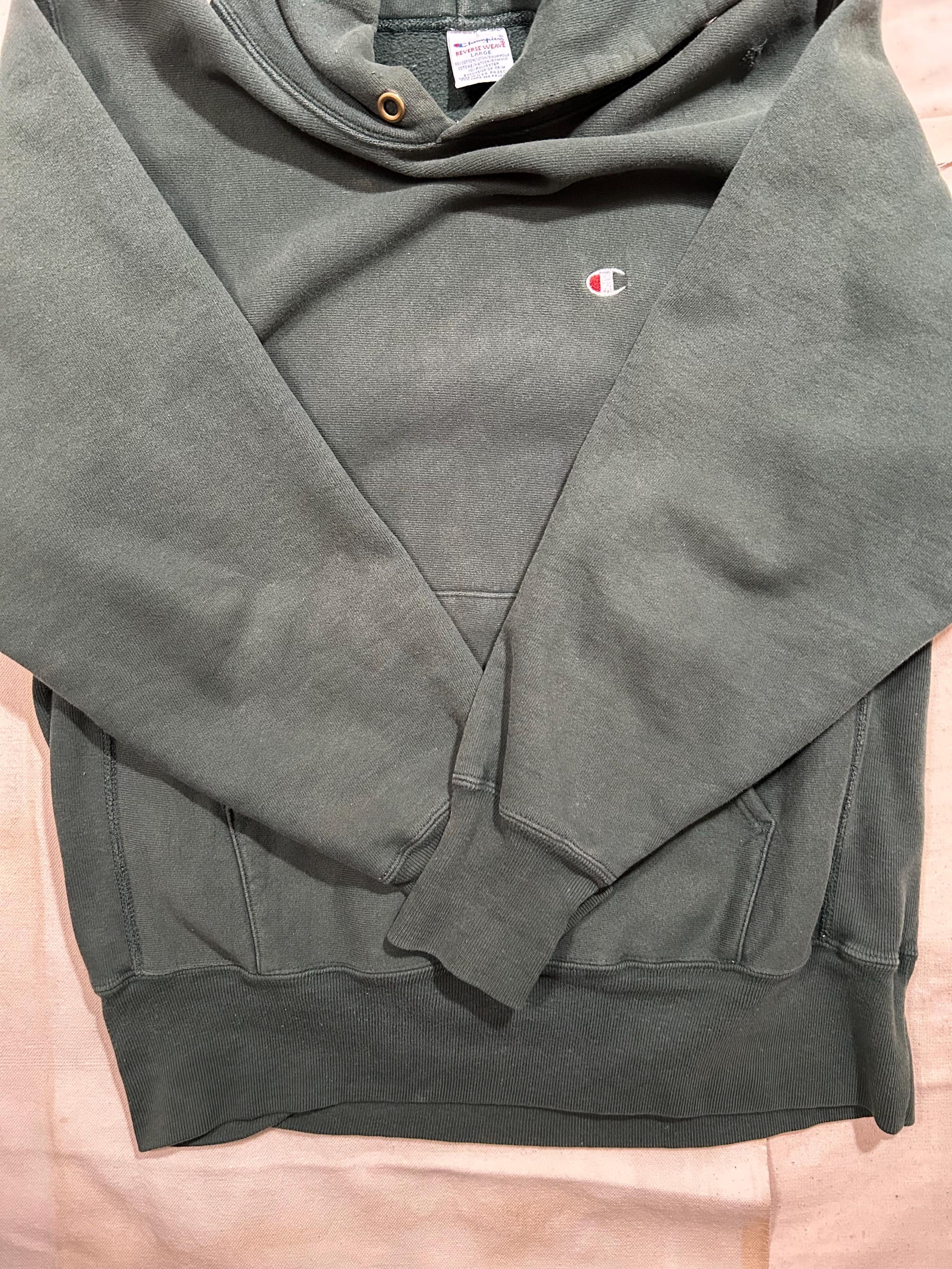 Vintage 1990s Champion Reverse Weave Hooded Sweatshirt Mens Size M