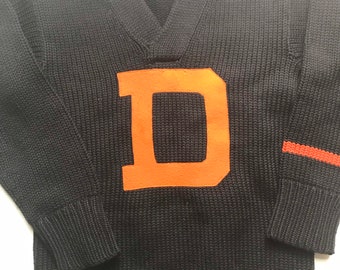 Vintage 1930s Lowe and Campbell Wool Letterman Sweater Mens Vintage 1930s Lowe and Campbell Wool Letterman Sweater Mens