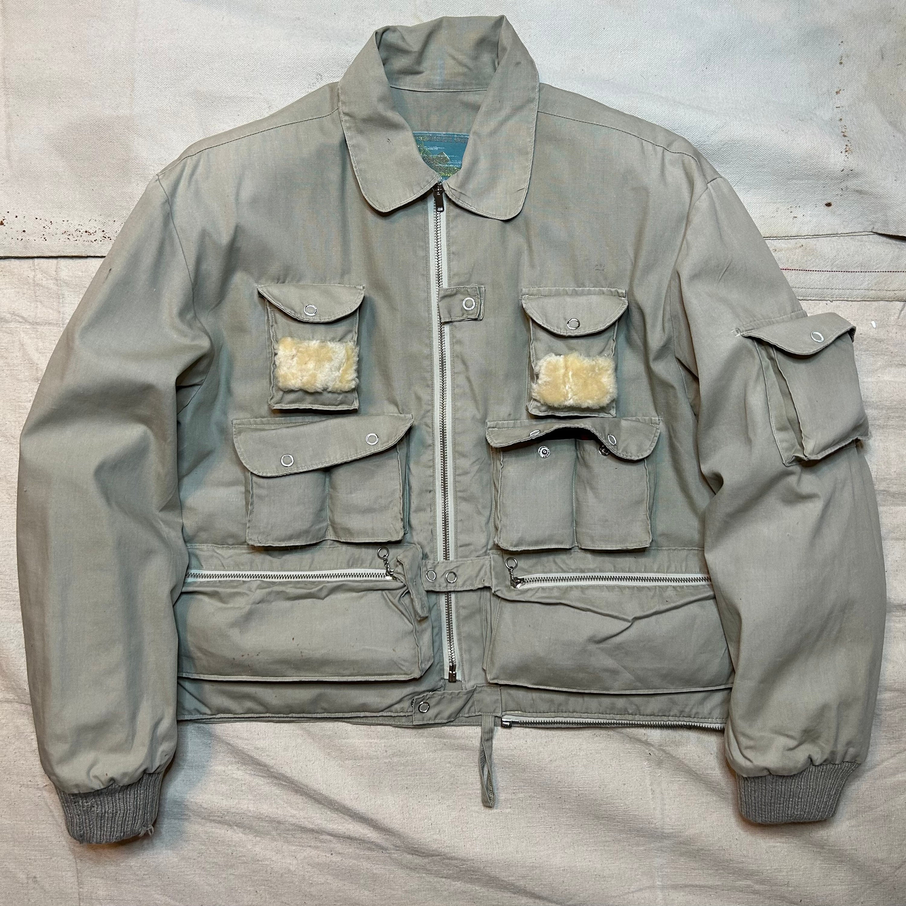Vintage 1960s Fishing Jacket Mens Size S/M Wading Jacket Fly