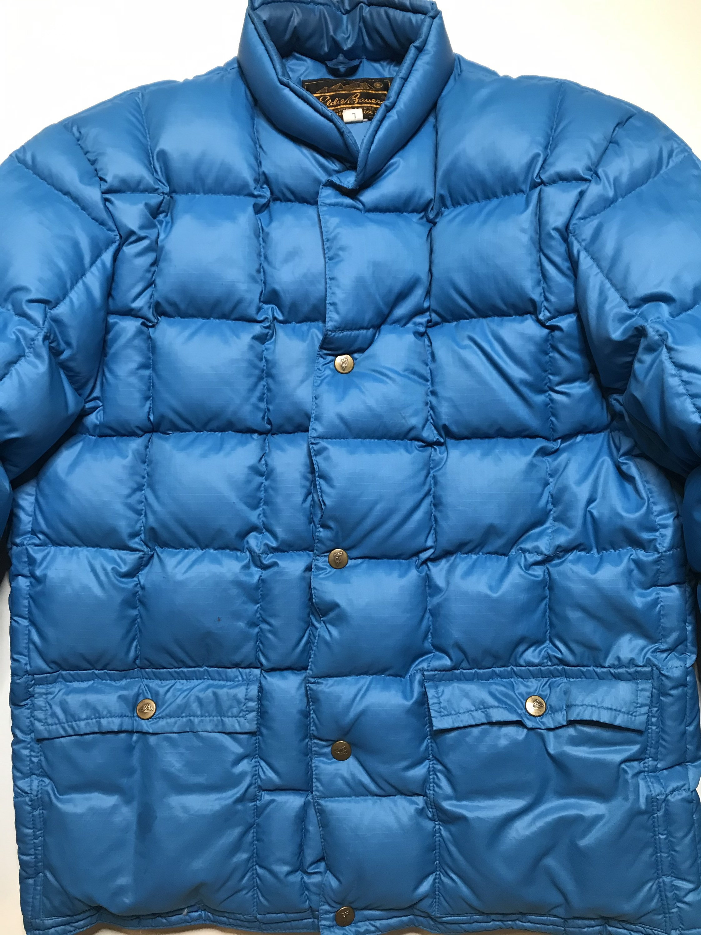 Vintage 1970s Eddie Bauer Goose Down Jacket Mens Size M/L Blue Etsy