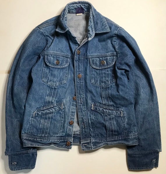 Vintage 1970s Sears Denim Jacket Mens Size XS/S - Etsy