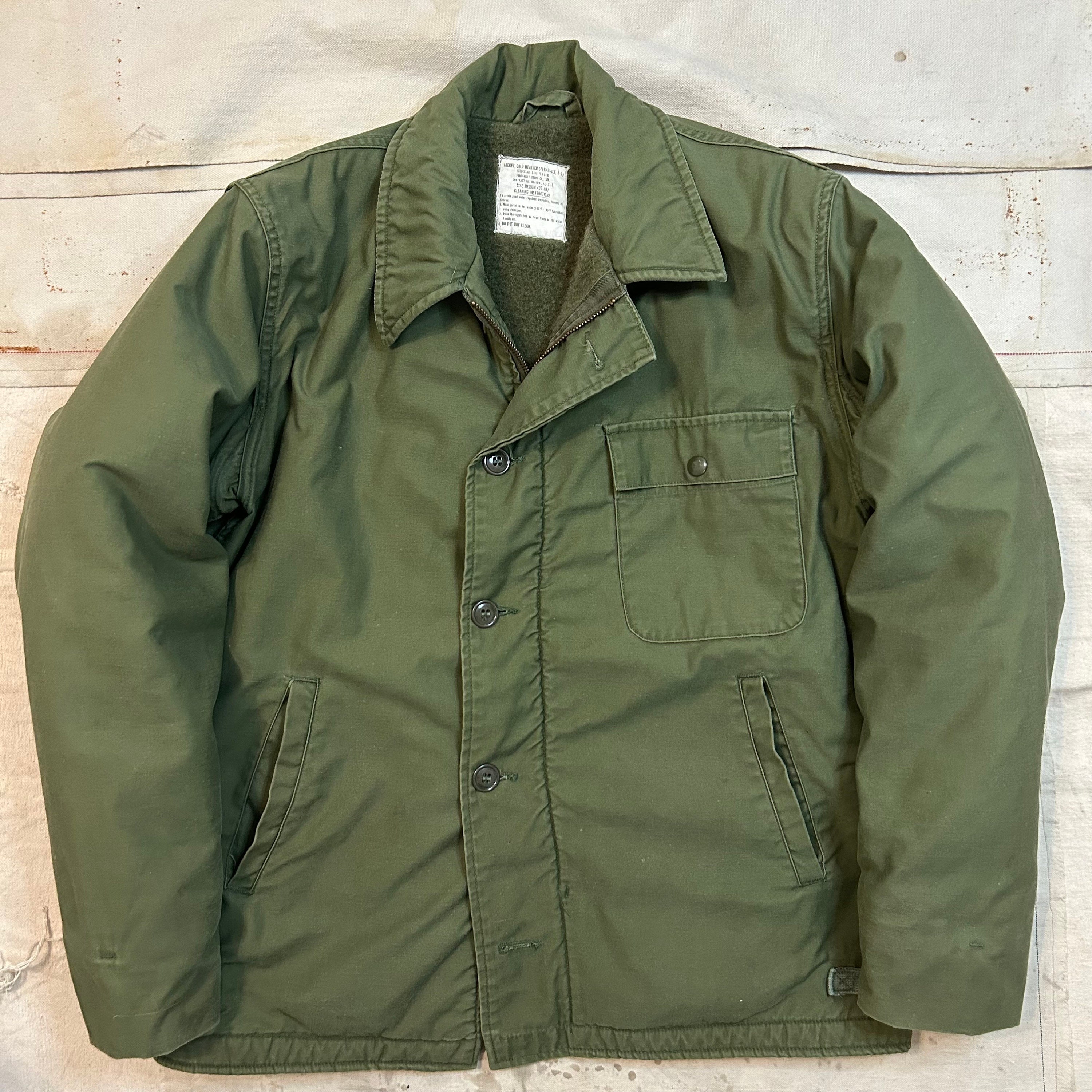 Vintage 1973 USN A-2 Deck Jacket Mens Size Medium - Etsy
