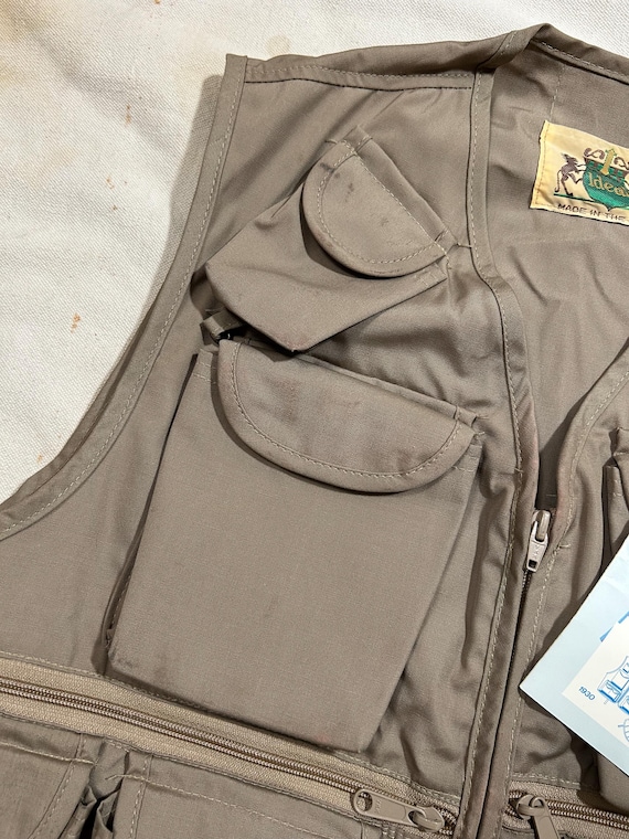 Vintage 1970s-80s Ideal Fishing Vest Mens Size Medium Deadstock