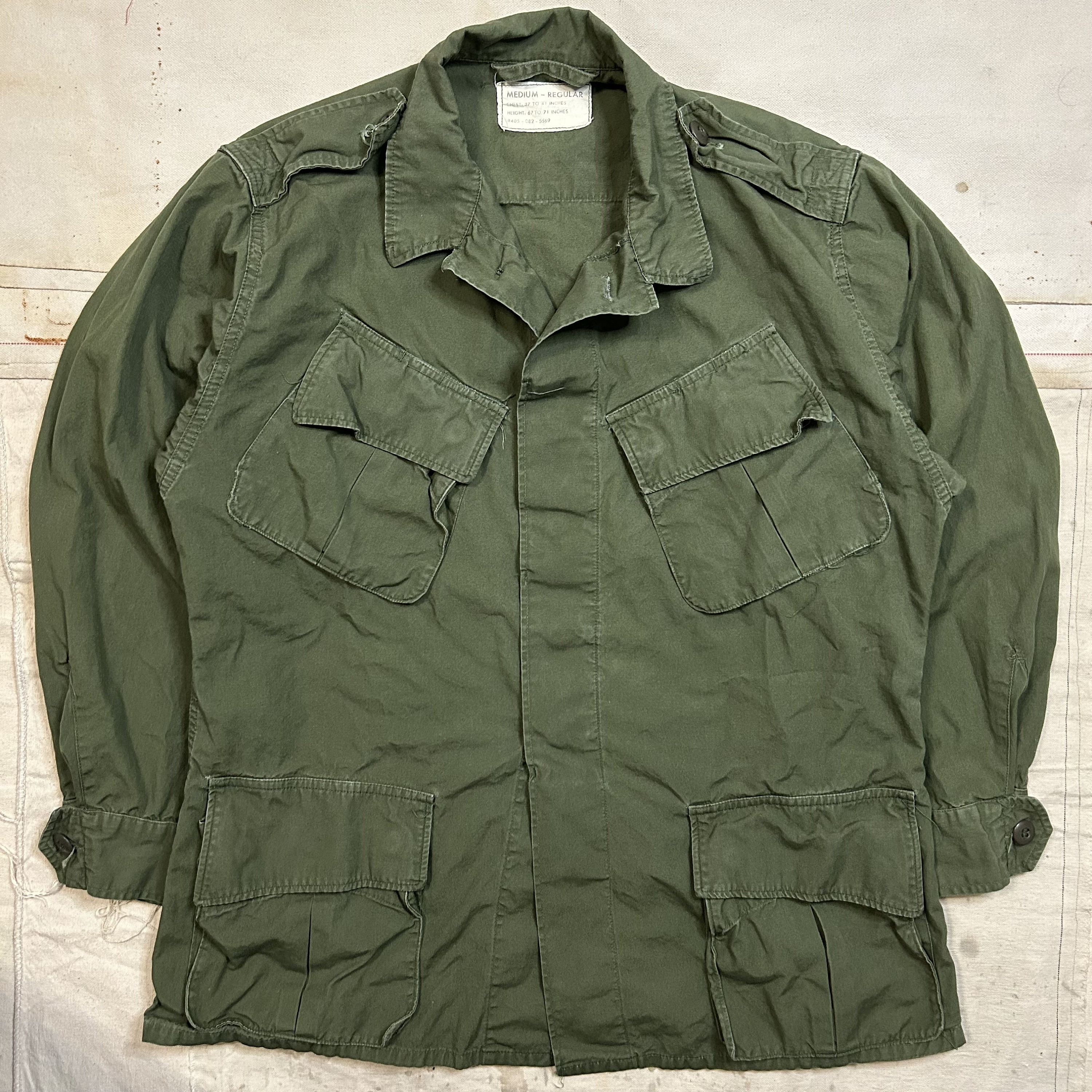 Rare 1960s US Military 2nd Pattern Jungle Jacket Mens Size Medium 