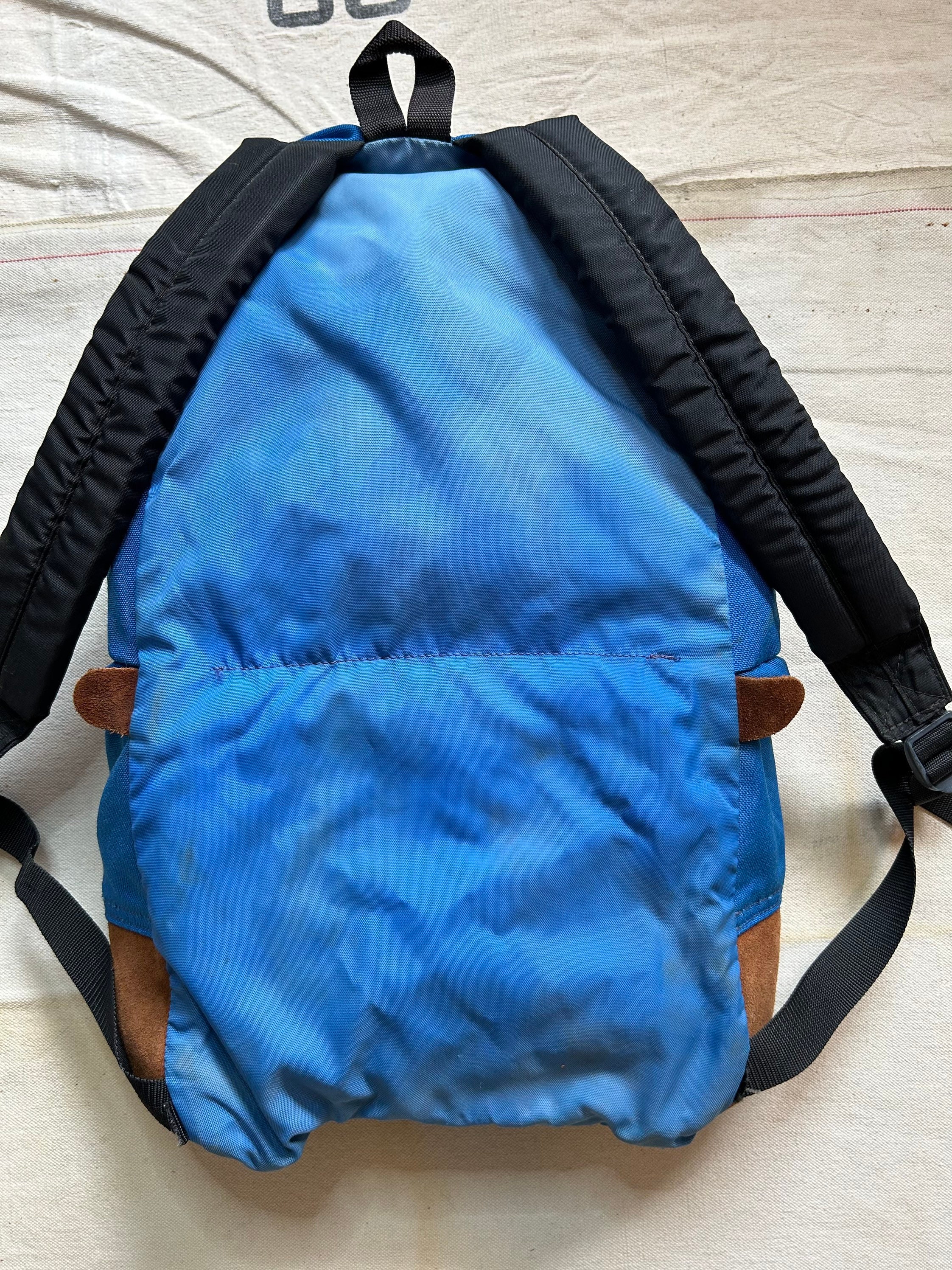 Vintage LL Bean School Backpack Bag Case College Blue 90s 00s Maine