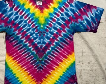 Vintage 1990s Tie Dye Hippie Tee Mens Medium Oneita Single Stitch