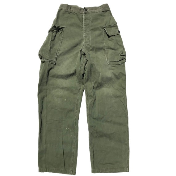 Vintage 1940s WW2 US Army HBT Cargo 