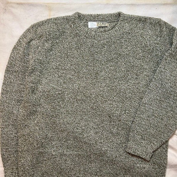 Vintage 1980s L.L. Bean Wool Sweater Mens Size XXL Made In USA Green