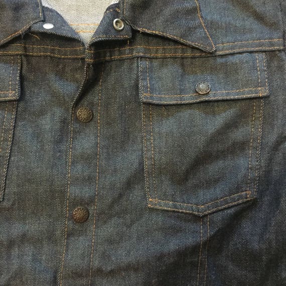 Vintage Unbranded 1970s Cropped Denim Jacket Wome… - image 3